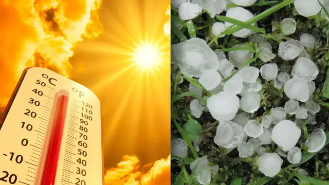 Ekstremalne temperatury: żar słoneczny i grad na trawie. Czy w Afryce jest tyle stopni?
